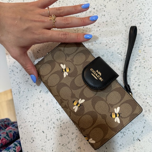Coach Phone Wallet Bee Print Tech Wallet - Picture 11 of 11